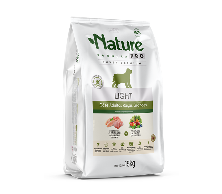 Nature Fórmula PRO LIGHT Cães Adultos Raças Grandes