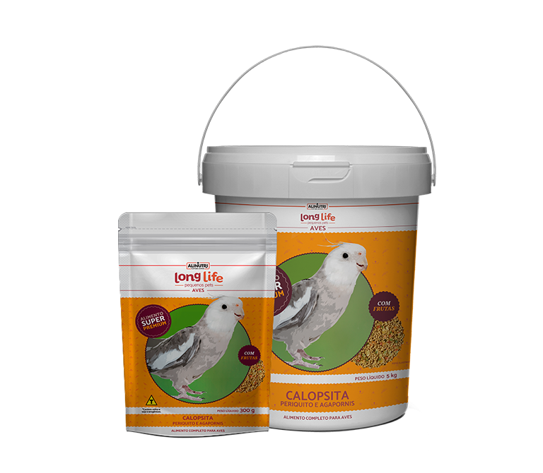 Long Life Pequenos Pets Calopsita com Frutas.