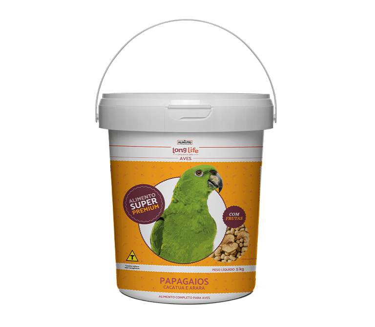 Long Life Pequenos Pets Papagaio com Frutas