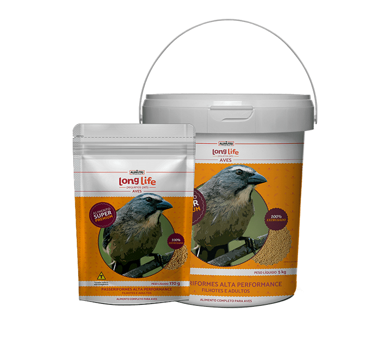 Long Life Pequenos Pets Passeriformes Alta Performance