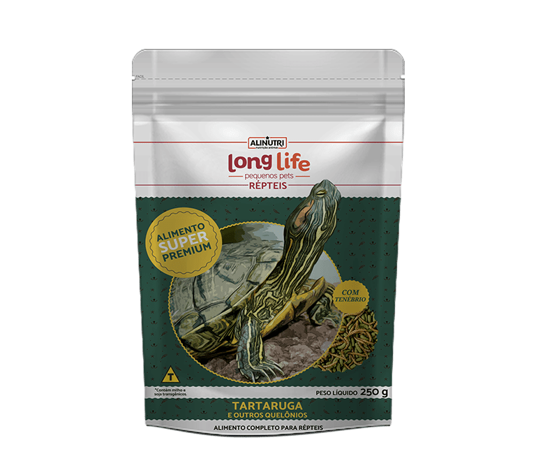 Long Life Pequenos Pets Tartaruga com Tenébrio