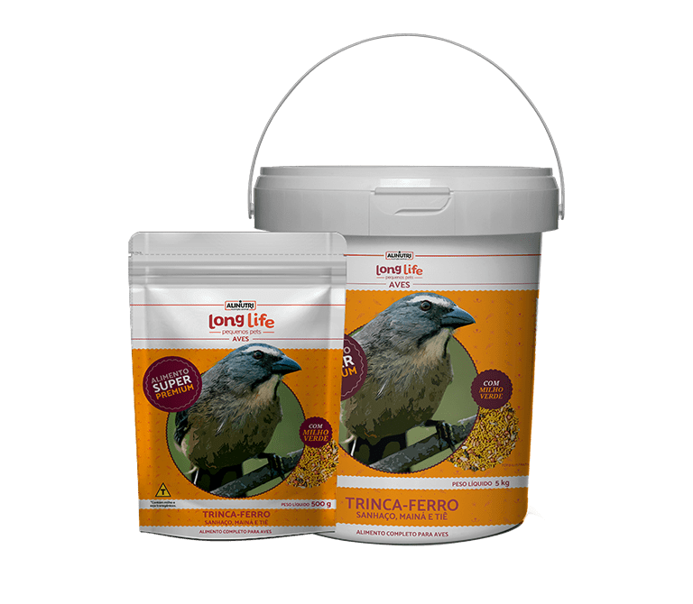 Long Life Pequenos Pets Trinca-ferro com Milho Verde.